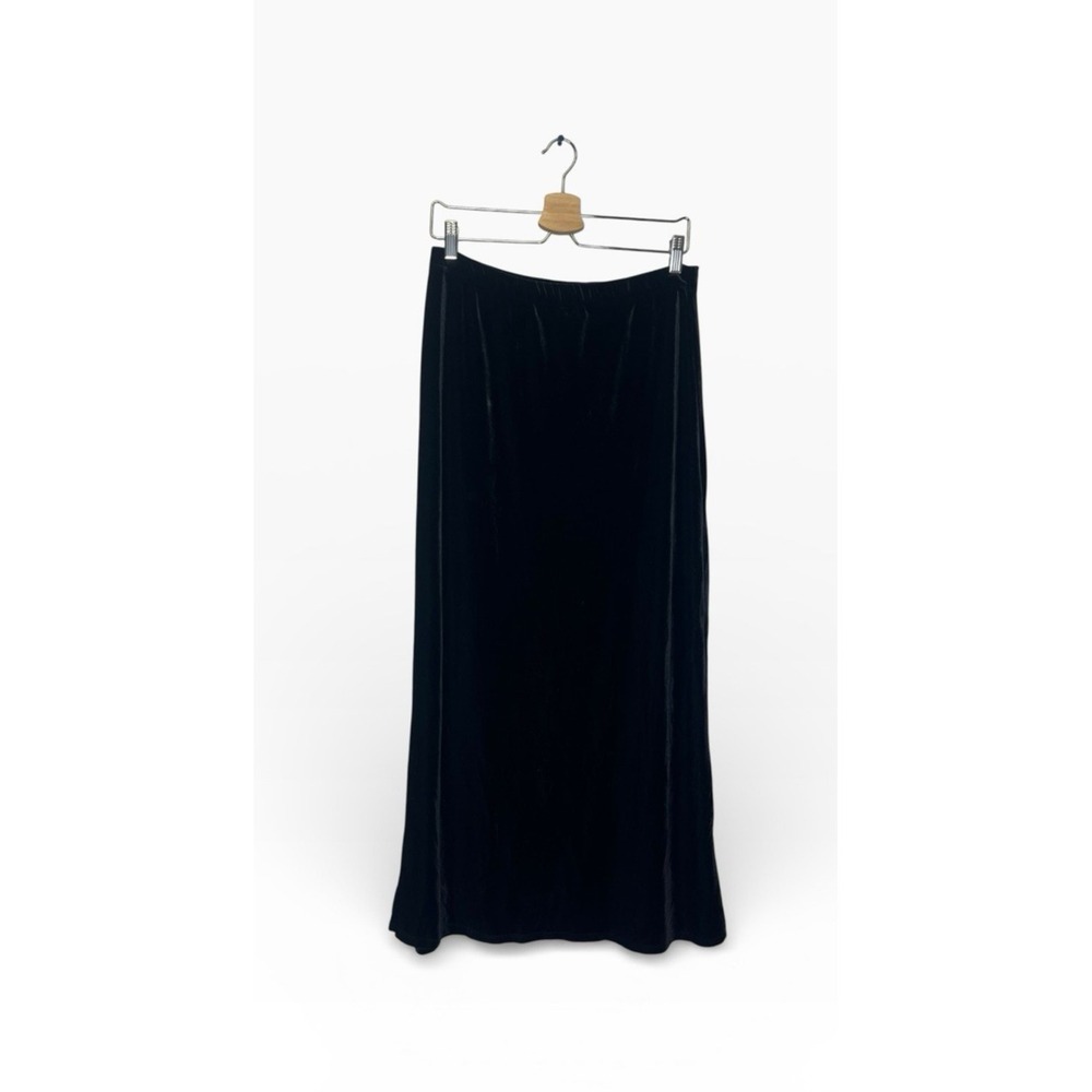 Vintage‎ Karen Kane Velvet A Line Maxi Skirt Medium Whimsigoth Elastic Waistband